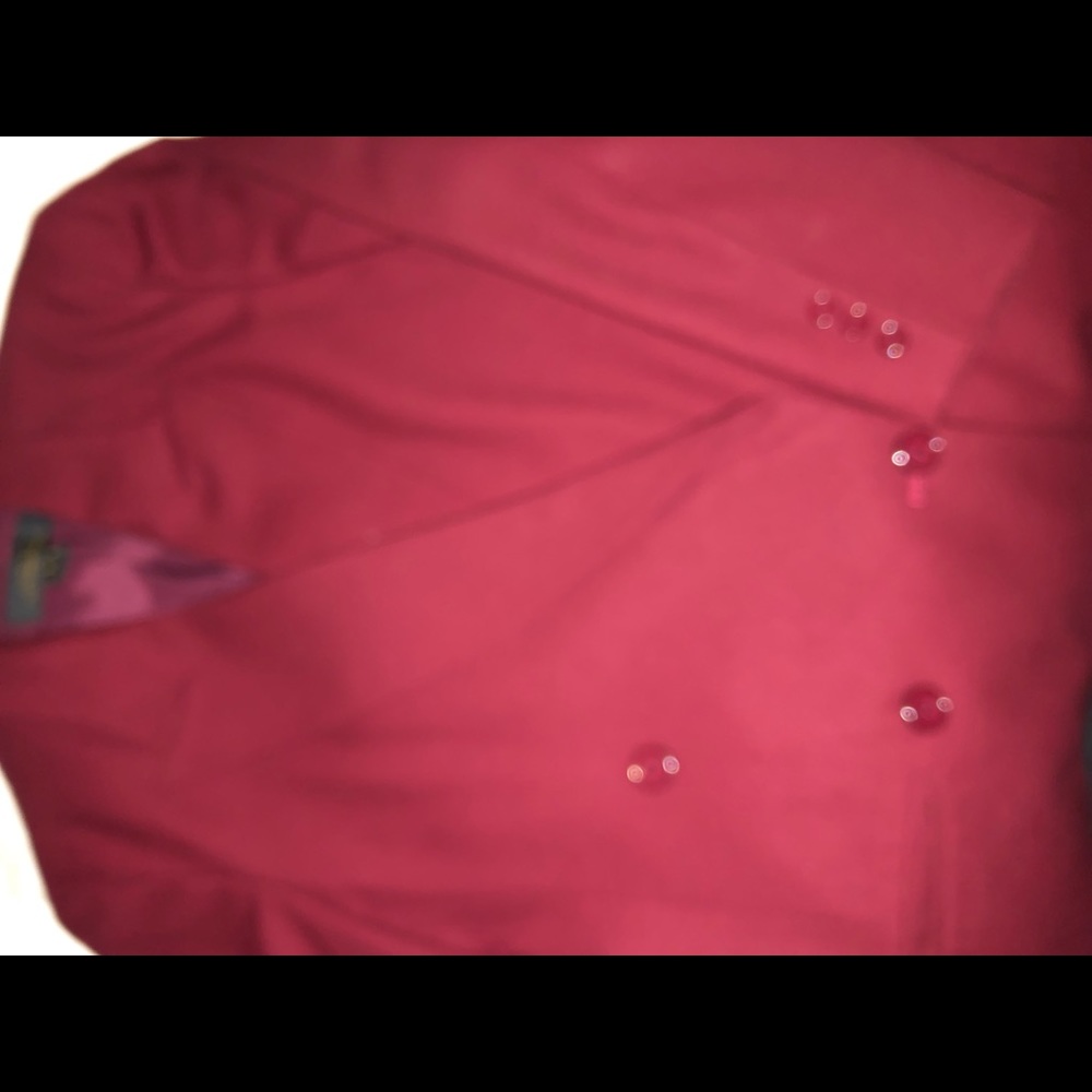 Nordstrom double breasted blazer & slacks.